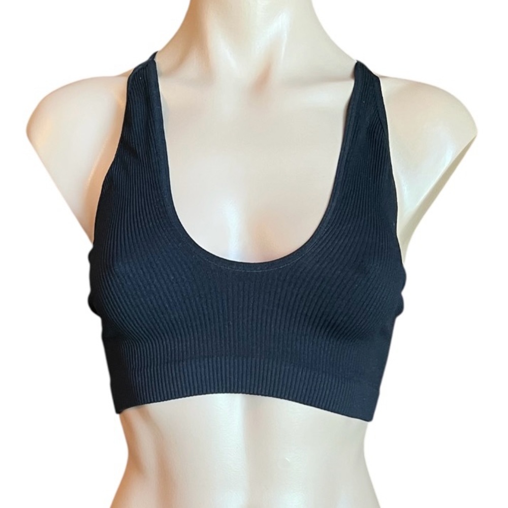 Intimately by Free People Black Seamless Bralette Tank Top M/L